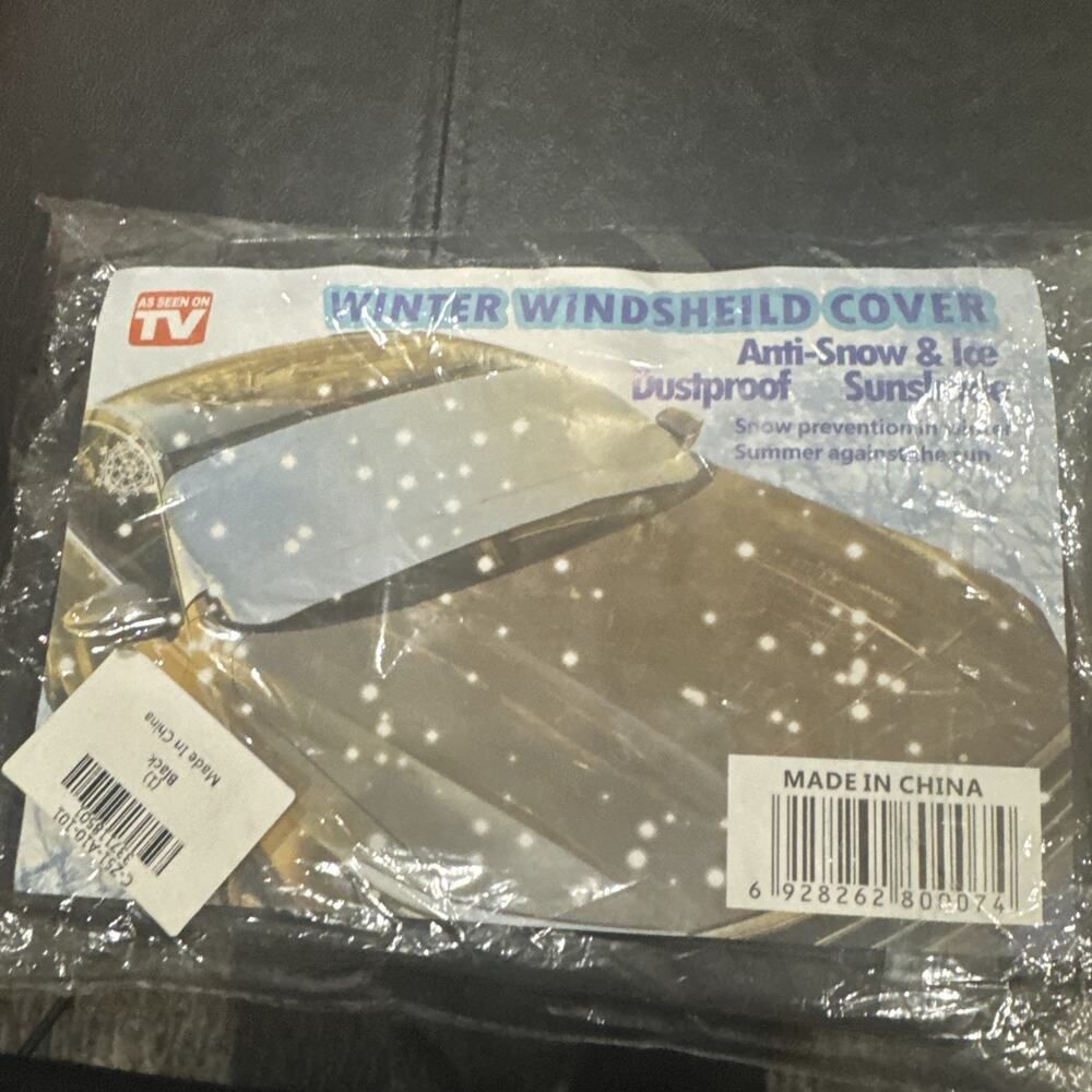 Black Winter windshield cover anti-snow dust proof sunshade As See On Tv